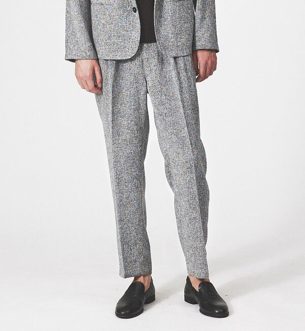 ABAHOUSE「【セットアップ対応】ツイード風 サマースラックス」|スラックス|グレー