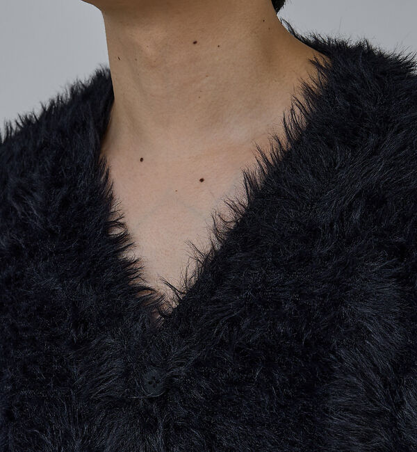 ABAHOUSE「【AH ABAHOUSE】ロングシャギー ニットカーディガン」|カーディガン|