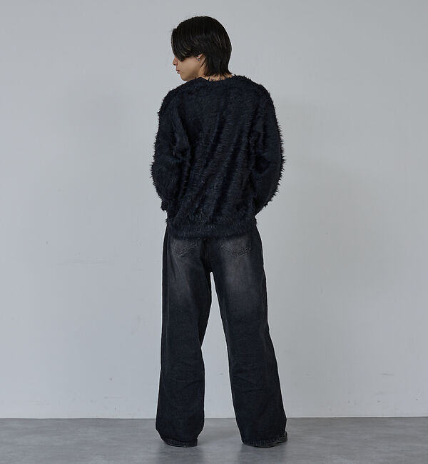 ABAHOUSE「【AH ABAHOUSE】ロングシャギー ニットカーディガン」|カーディガン|