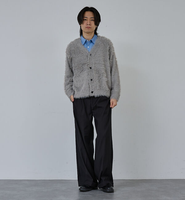 ABAHOUSE「【AH ABAHOUSE】ロングシャギー ニットカーディガン」|カーディガン|