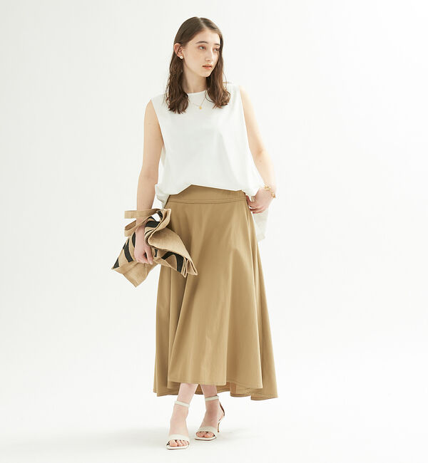 Rouge vif「コットンツィストドライフレアスカート」|スカート|