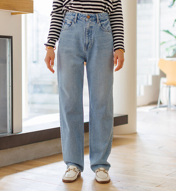 Rouge vif「【RED CARD/レッドカード】One-Day ルーズストレート デニム」|デニム|