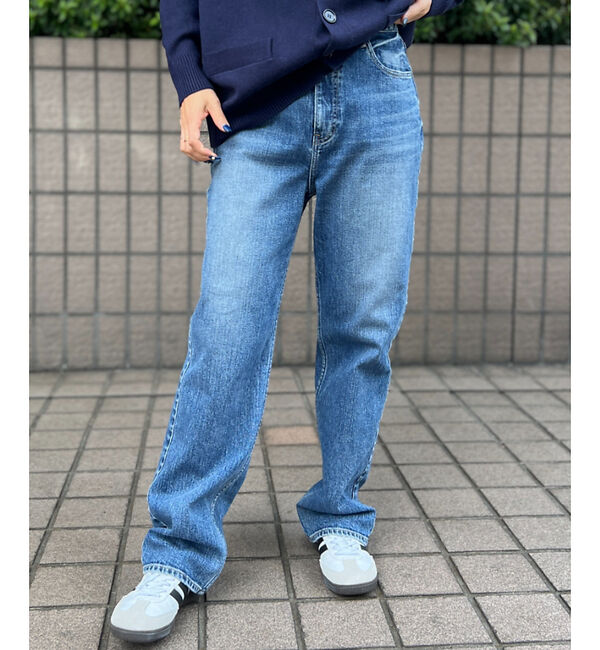 Rouge vif「【RED CARD/レッドカード】One-Day ルーズストレート デニム」|デニム|