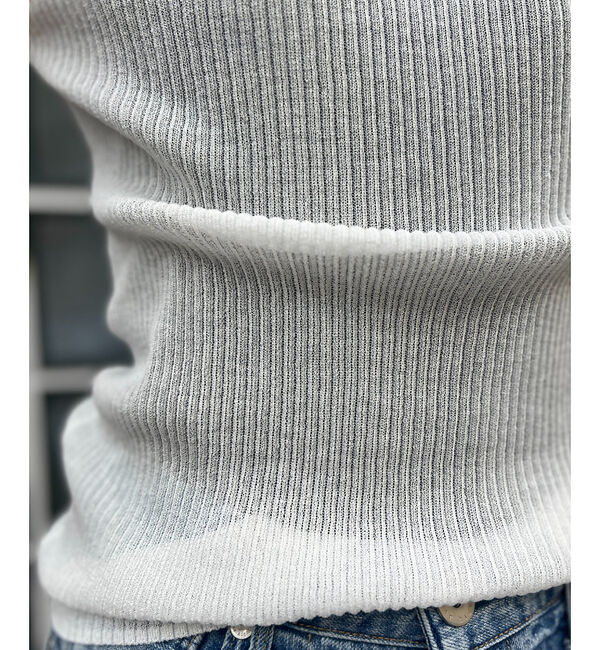 Rouge vif「シアーリブニットタートル」|ニット・セーター|