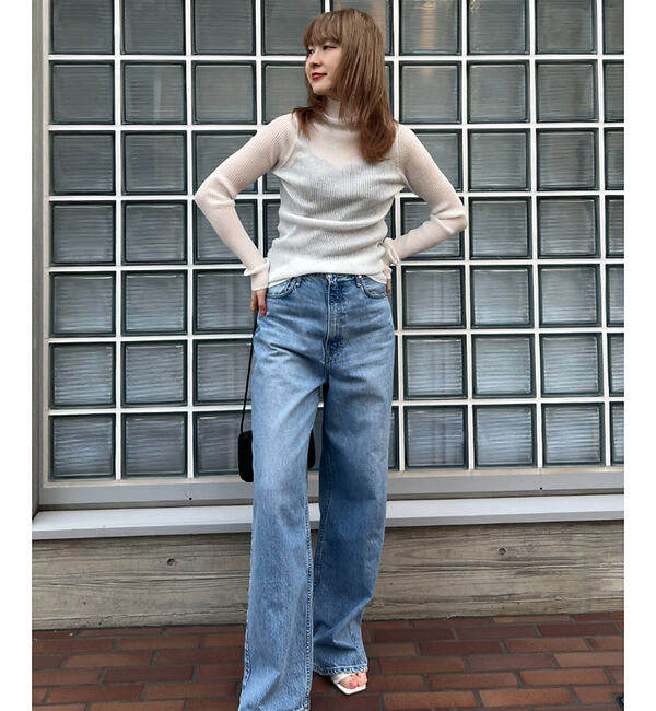 Rouge vif「シアーリブニットタートル」|ニット・セーター|