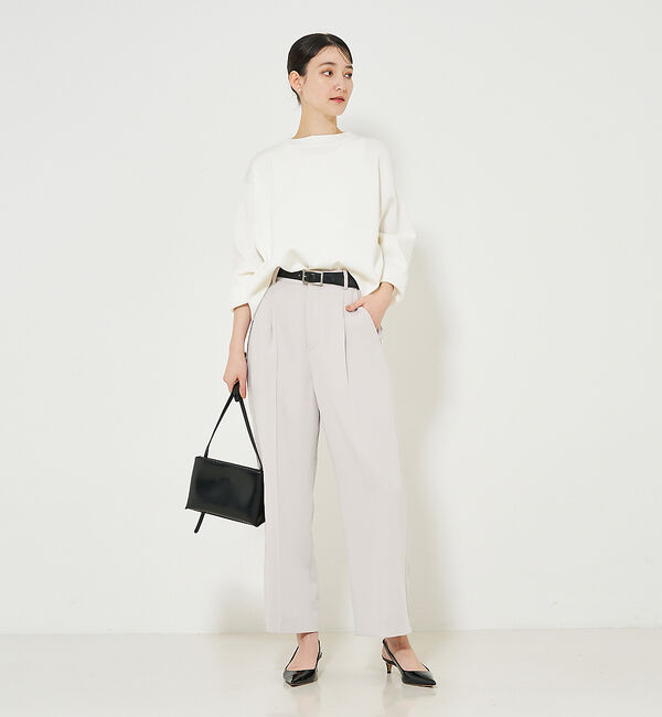 qualite「コットンストレッチハイネックニット」|ニット・セーター|