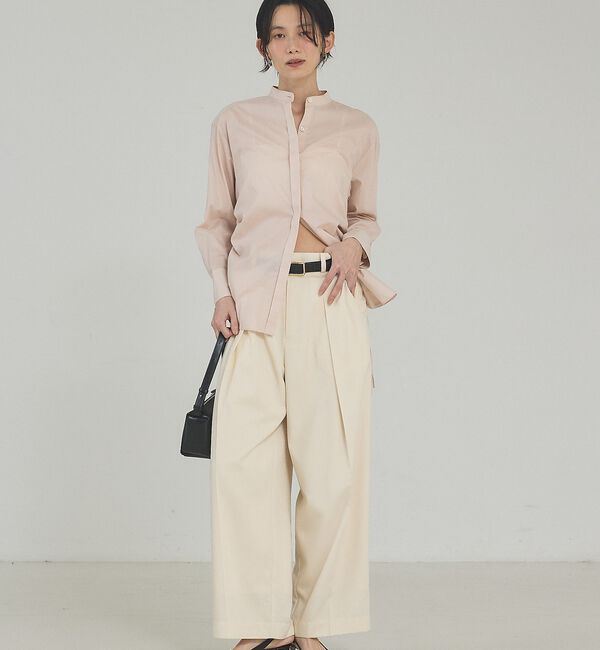 qualite「ウエストドロストシャツ【予約】」|シャツ・ブラウス|