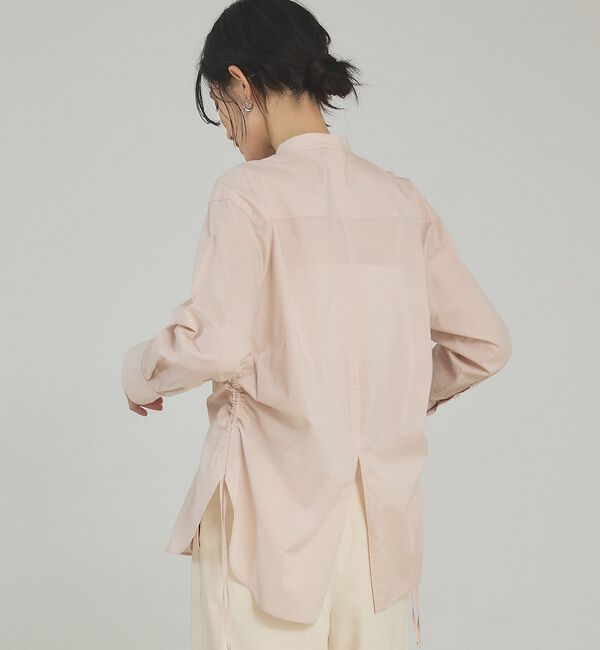 qualite「ウエストドロストシャツ【予約】」|シャツ・ブラウス|