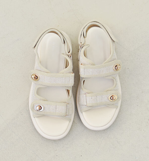 AU BANNISTER「ベルクロスポーツサンダル」|サンダル|アイボリー