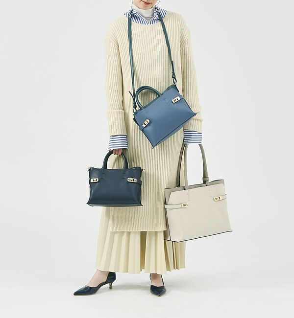 LOWELL things「【TVドラマ使用商品】Dual/ベルテッドスクエアminiトートBAG」|トートバッグ|