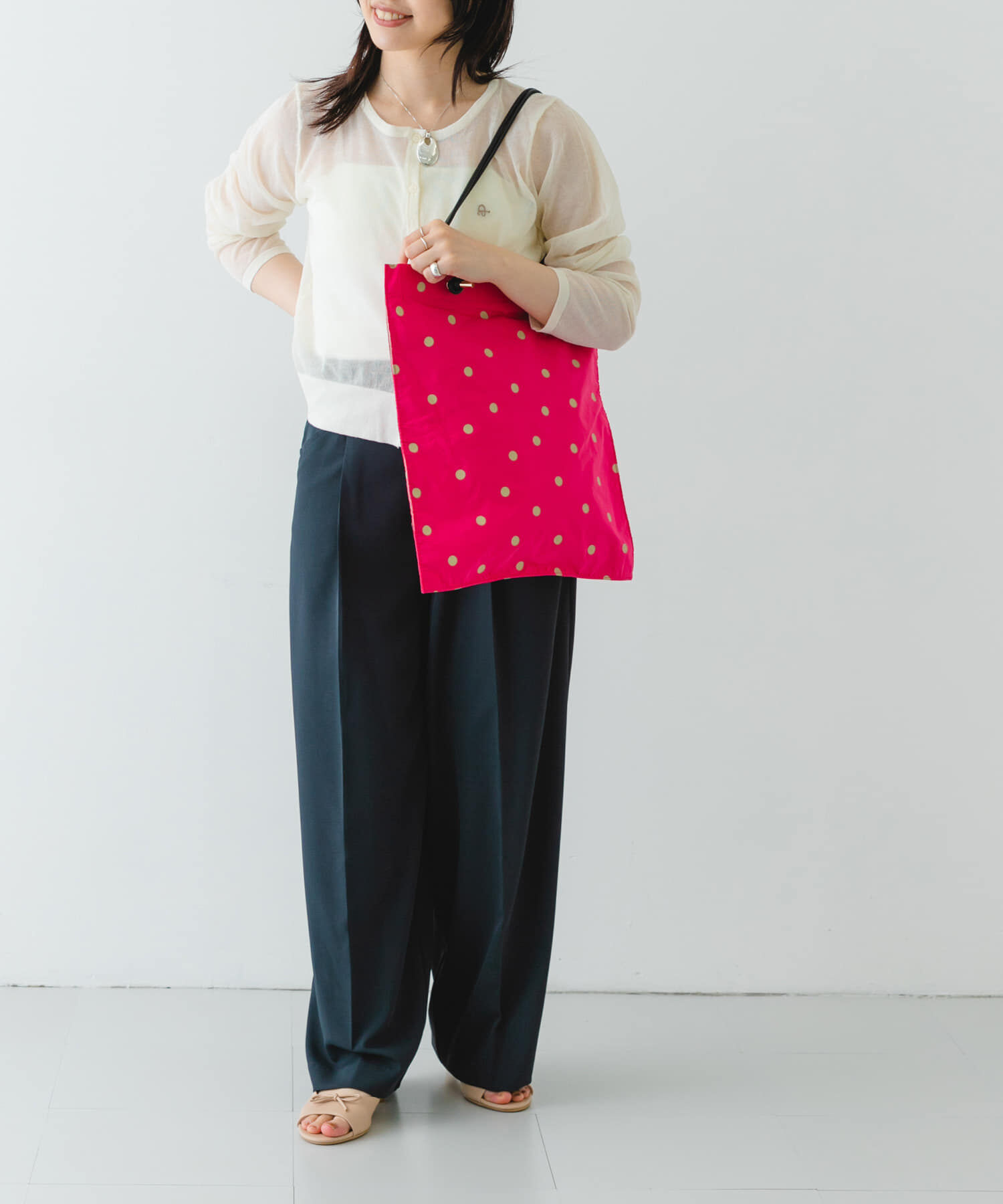 RODE SKO「ドット柄サブバッグ」|トートバッグ|