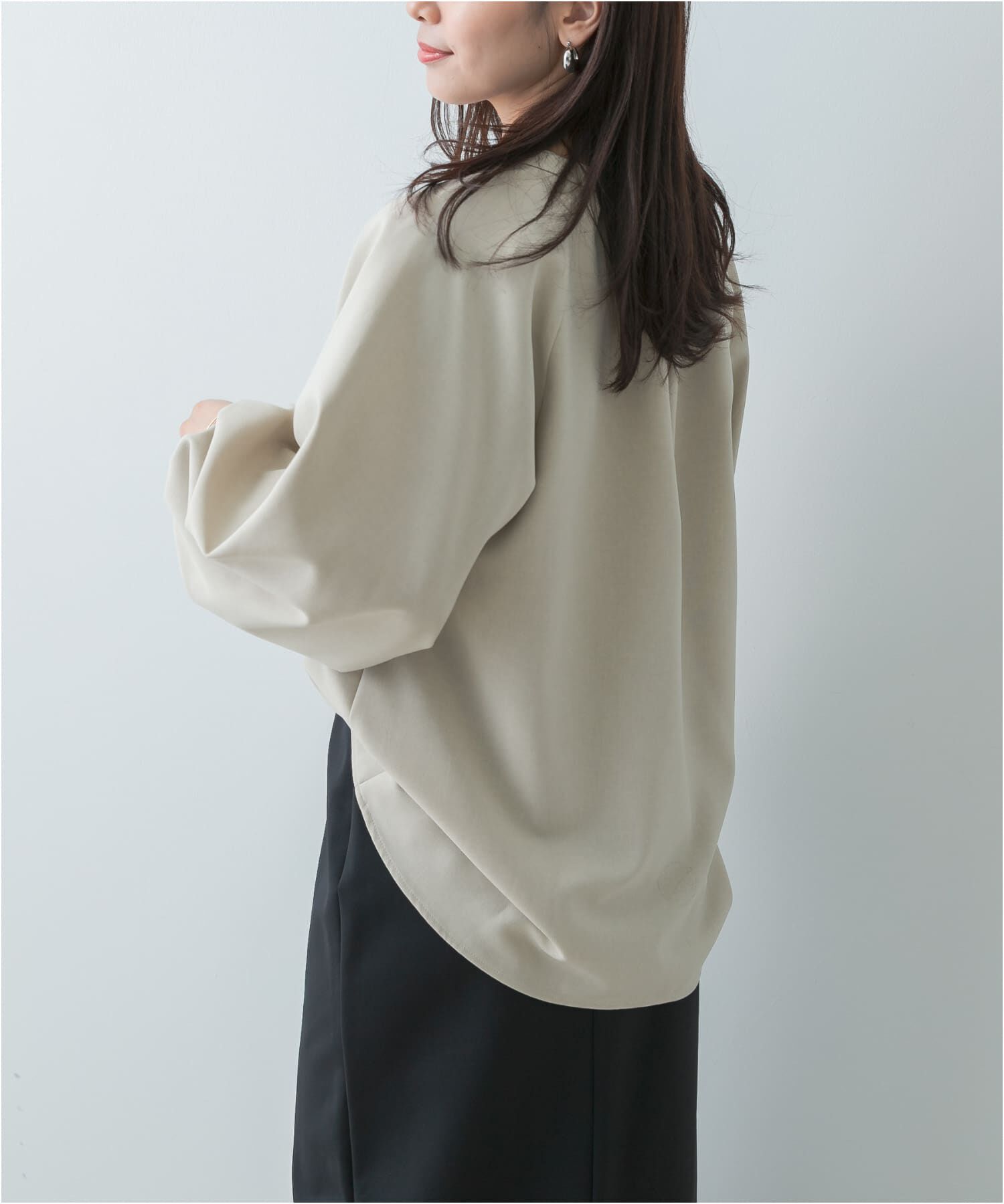 URBAN RESEARCH ROSSO「F by ROSSO　イージーケアバルーンスリーブブラウス」|シャツ・ブラウス|