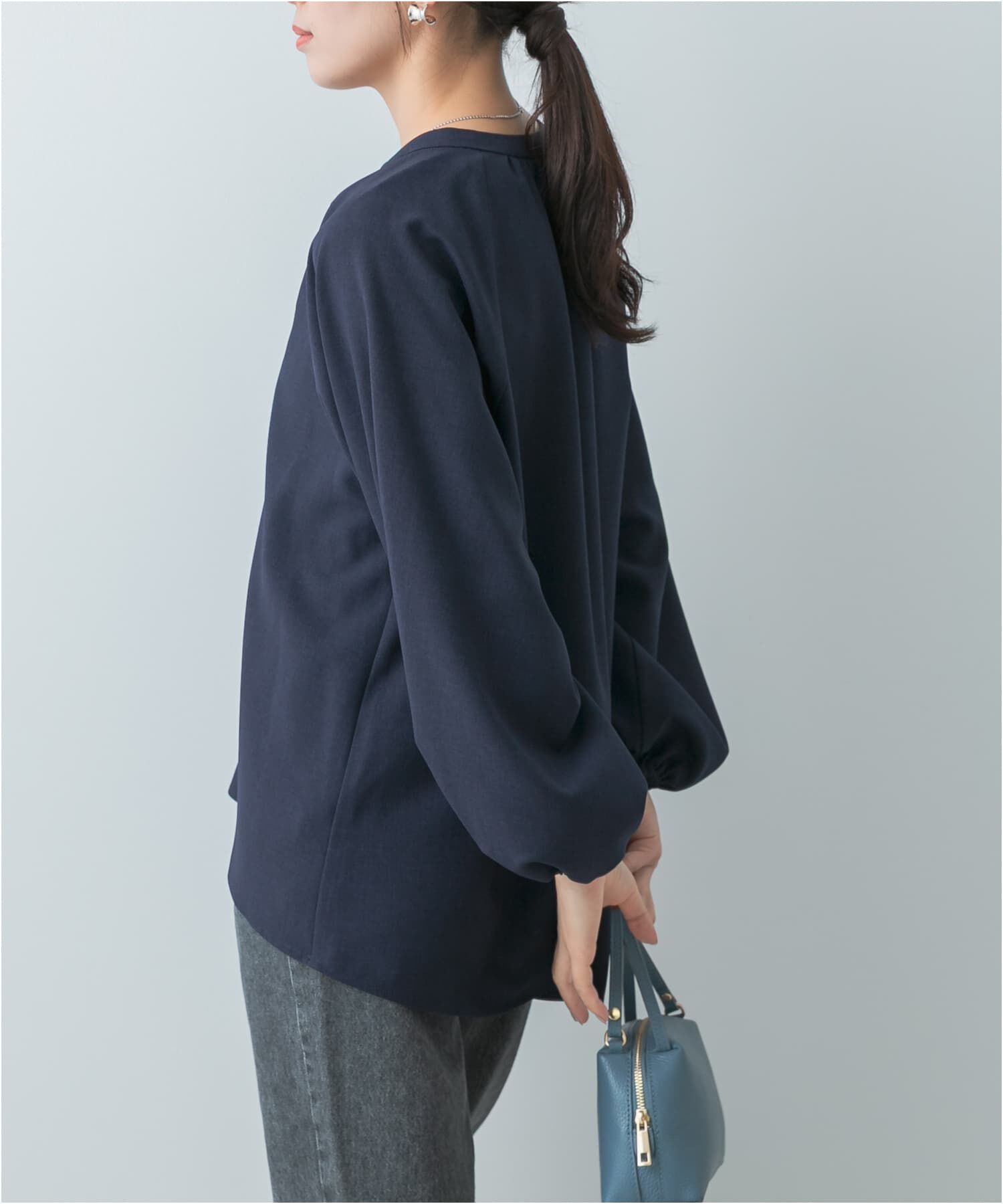 URBAN RESEARCH ROSSO「F by ROSSO　イージーケアバルーンスリーブブラウス」|シャツ・ブラウス|