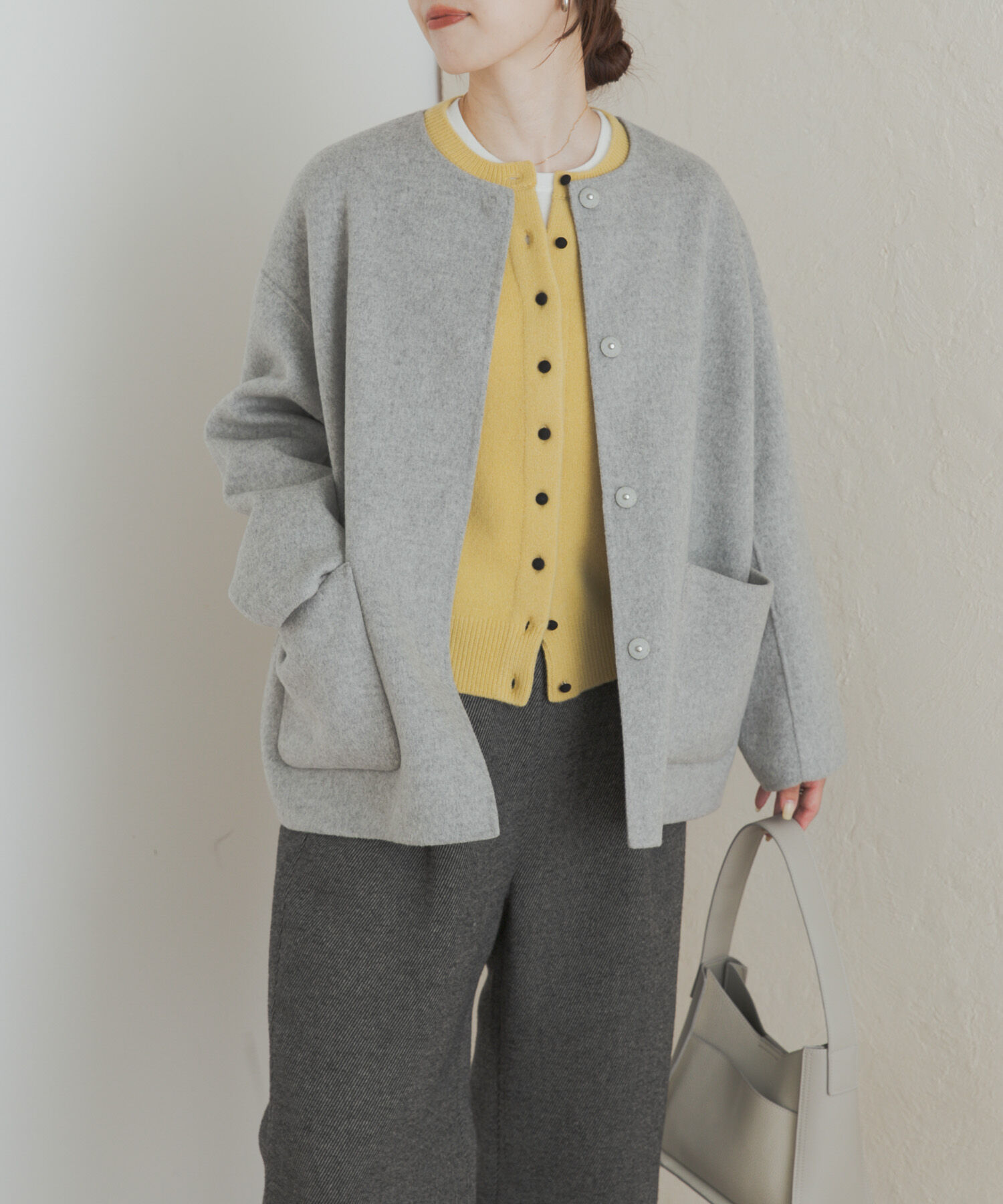 ウールリバーノーカーラミドルコート（URBAN RESEARCH DOORS）｜ルミネ