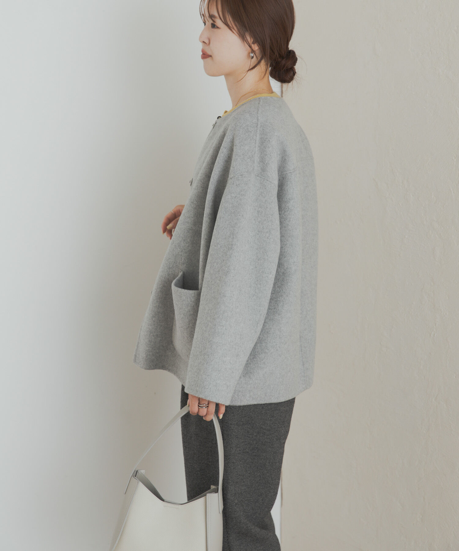 ウールリバーノーカーラミドルコート（URBAN RESEARCH DOORS）｜ルミネ