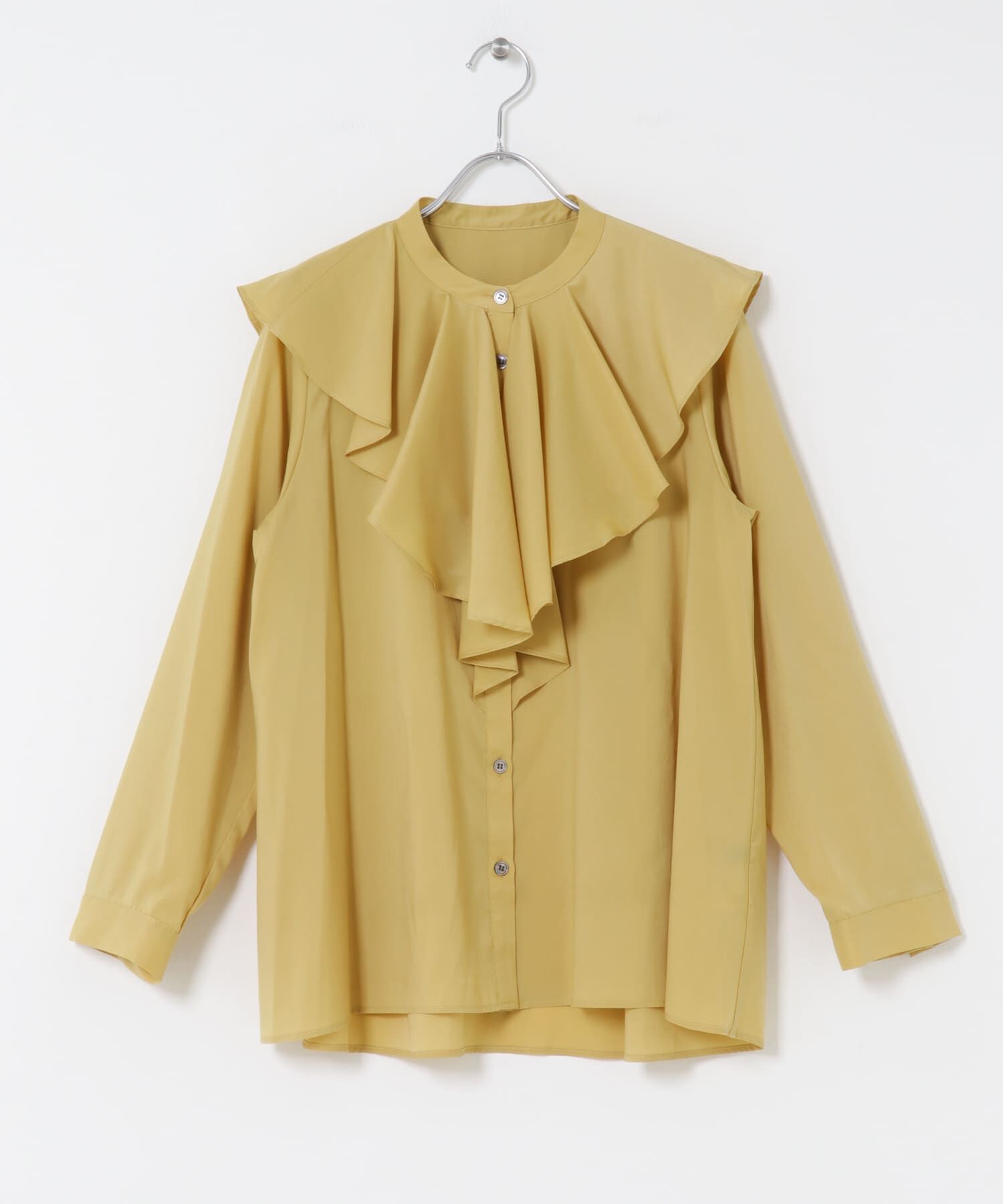 URBAN RESEARCH ROSSO「フリルカラーシャツブラウス」|シャツ・ブラウス|