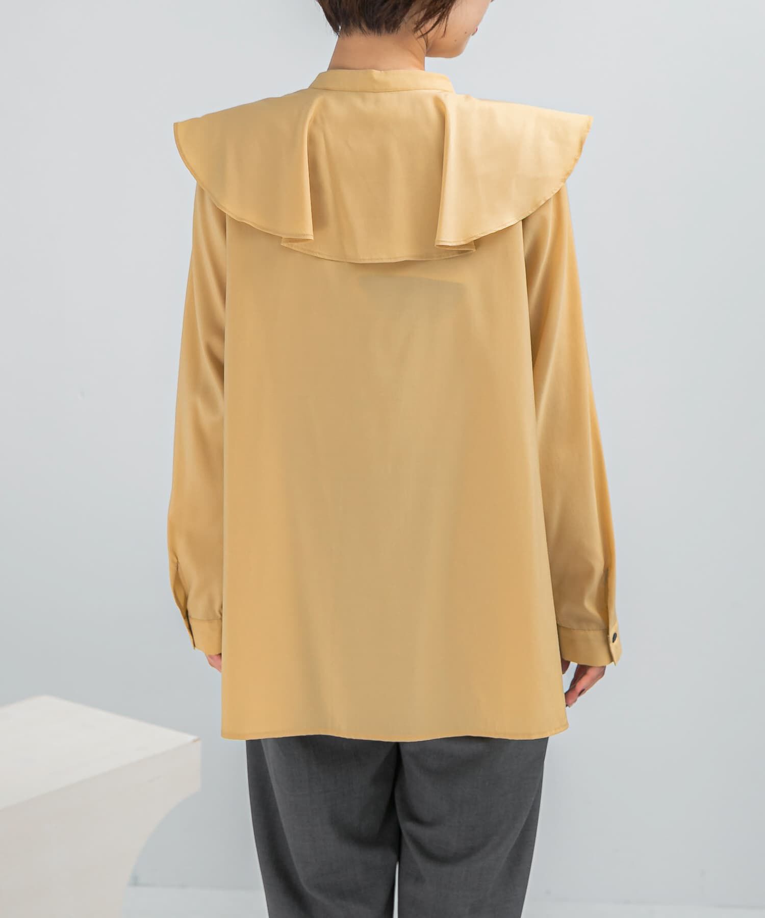 URBAN RESEARCH ROSSO「フリルカラーシャツブラウス」|シャツ・ブラウス|