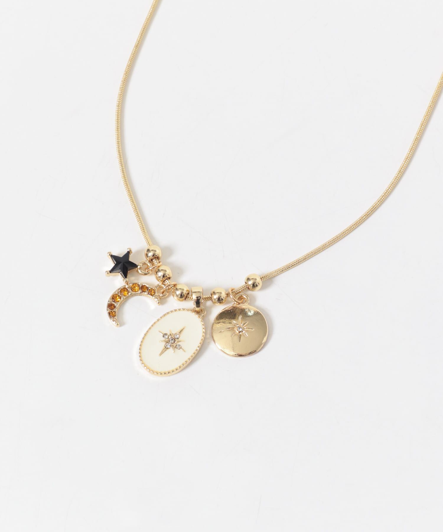 SMELLY「スパークルマルチチャームネックレス」|ネックレス|