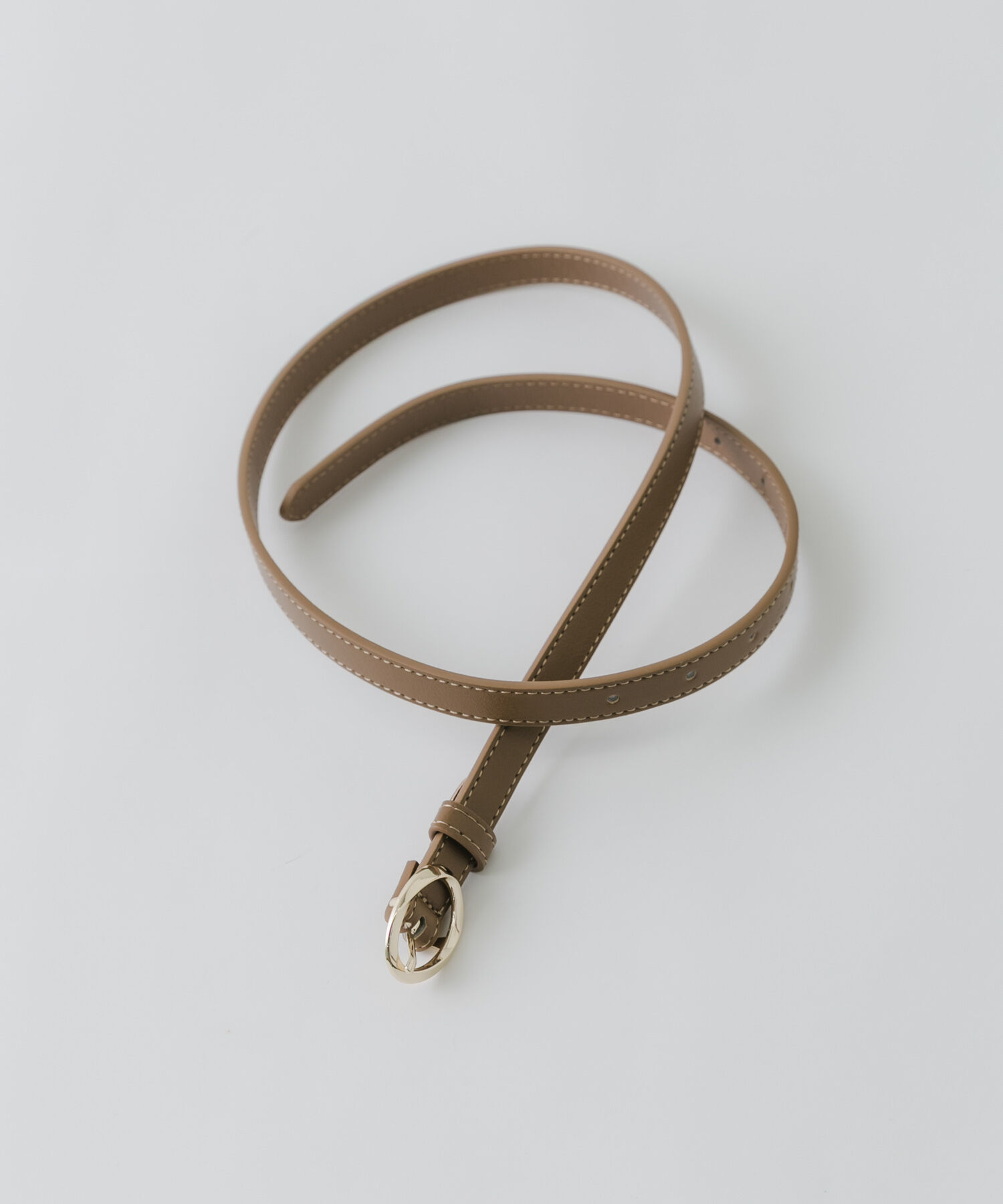 SMELLY「オーバルニュアンスベルト」|ベルト|ブラウン