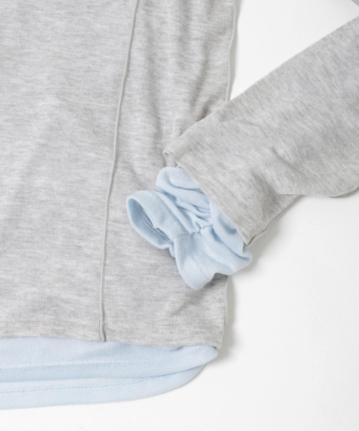  「バイカラーレイヤードカットソー」|Tシャツ・カットソー|