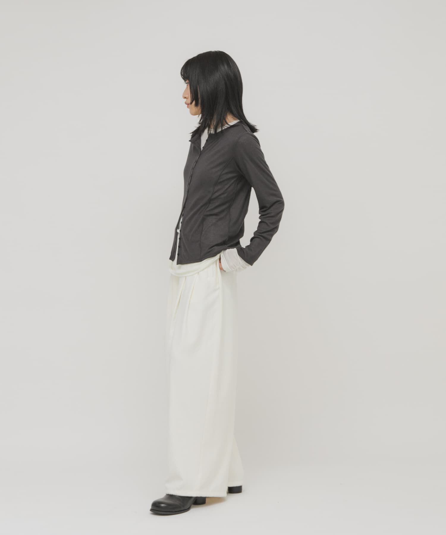  「バイカラーレイヤードカットソー」|Tシャツ・カットソー|