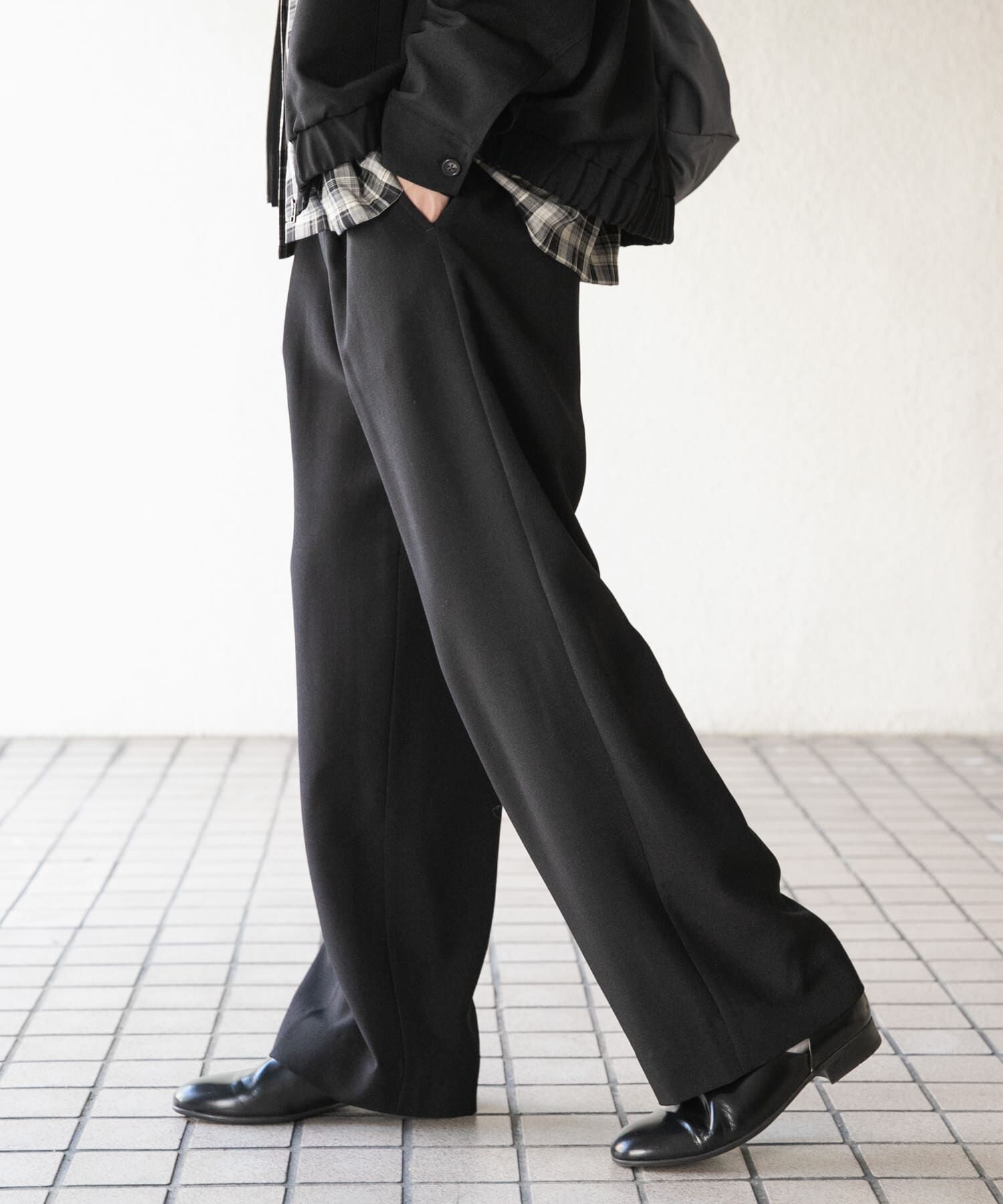 SENSE OF PLACE by URBAN RESEARCH「『UR TECH DRYLUXE』 リネンライクワイドパンツ」|その他|