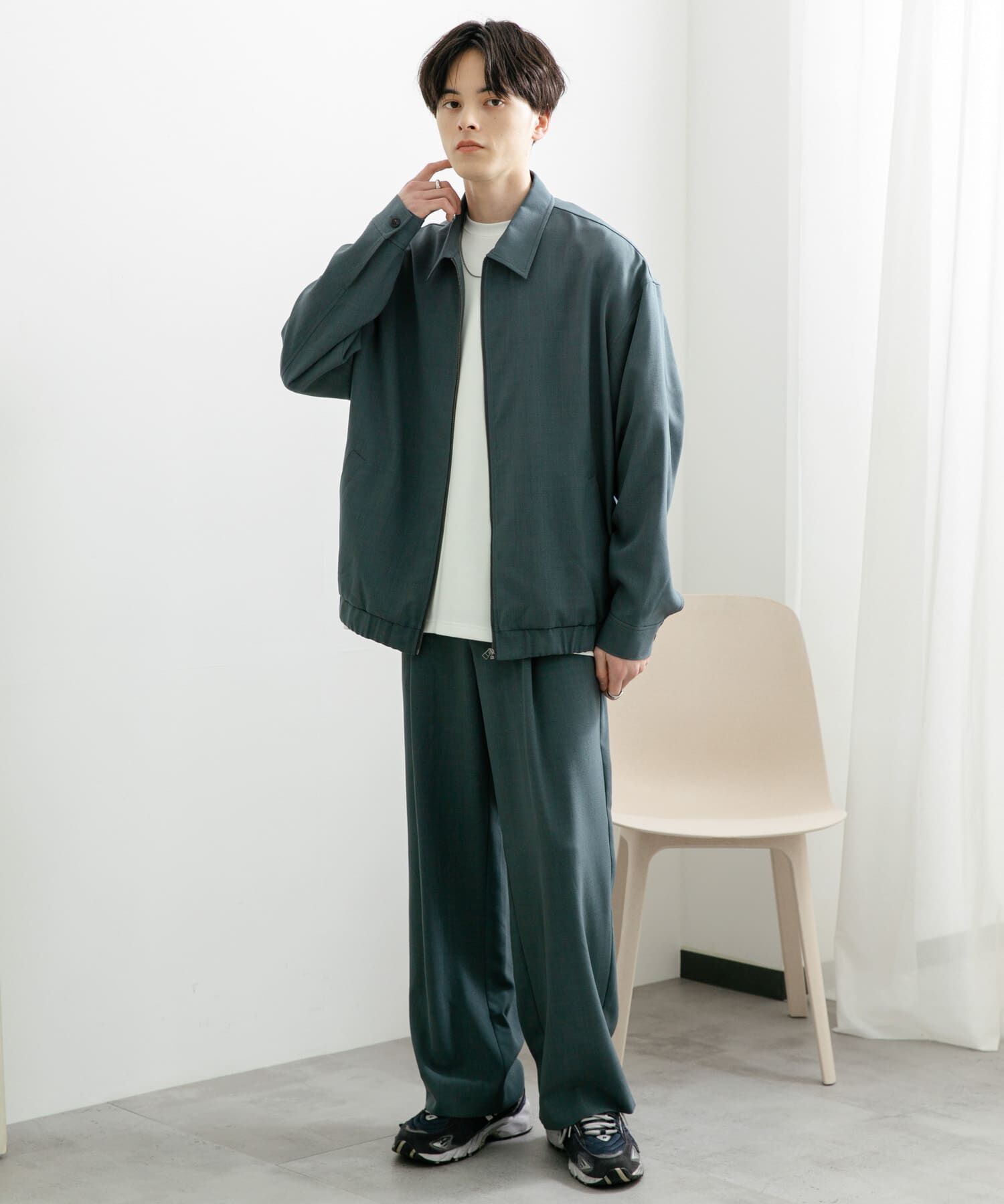 SENSE OF PLACE by URBAN RESEARCH「『UR TECH DRYLUXE』 リネンライクワイドパンツ」|その他|