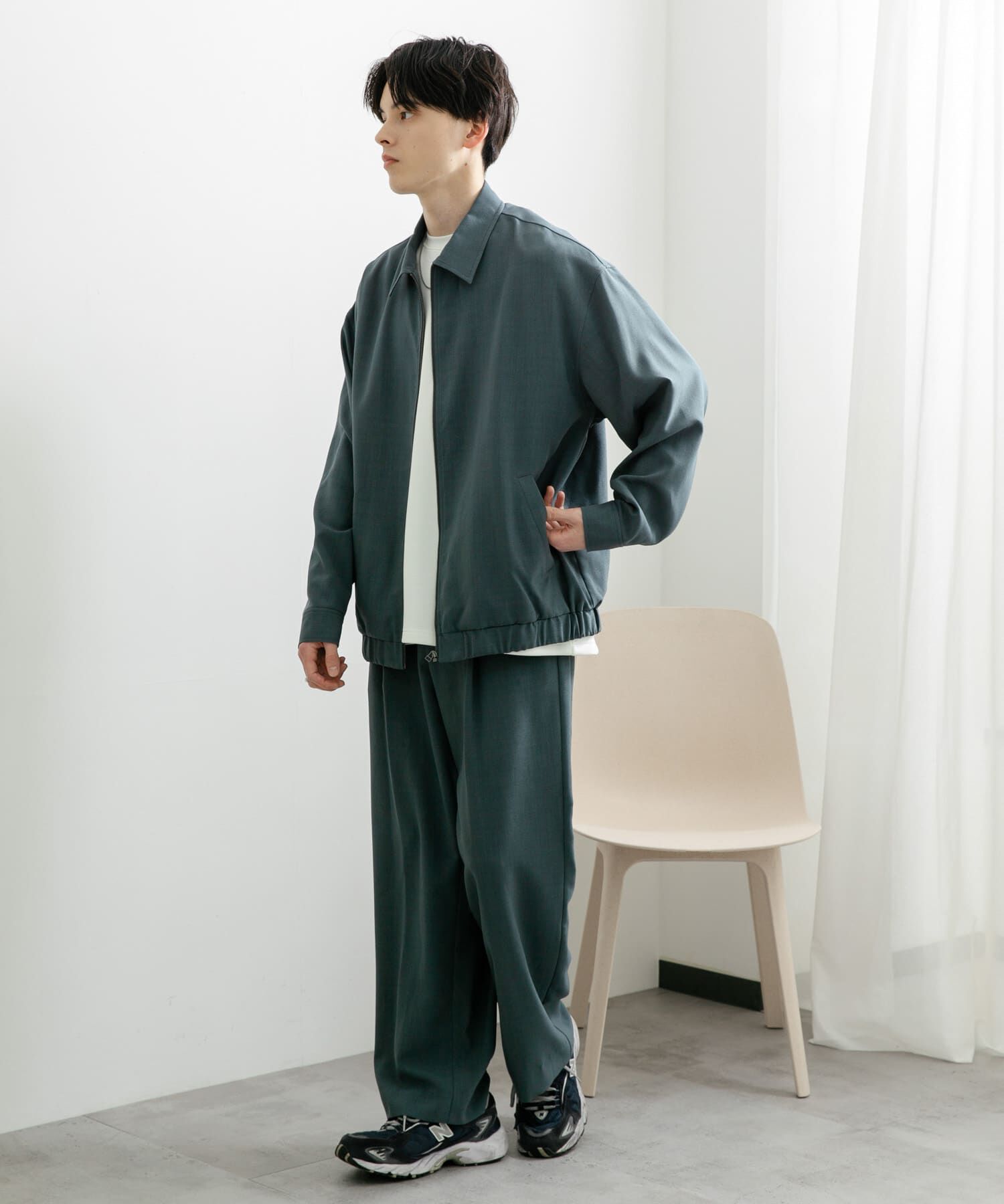 SENSE OF PLACE by URBAN RESEARCH「『UR TECH DRYLUXE』 リネンライクワイドパンツ」|その他|