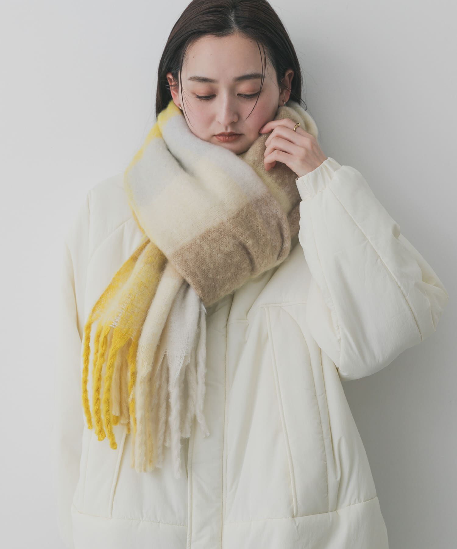 SENSE OF PLACE by URBAN RESEARCH「ボリュームチェックストール」|マフラー|