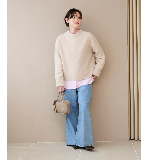  「モックネックチャイニーズラクーンプルオーバー」|ニット・セーター|