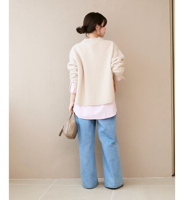  「モックネックチャイニーズラクーンプルオーバー」|ニット・セーター|