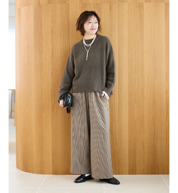  「モックネックチャイニーズラクーンプルオーバー」|ニット・セーター|