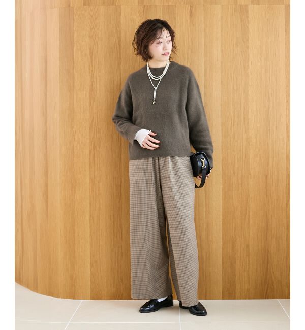  「モックネックチャイニーズラクーンプルオーバー」|ニット・セーター|