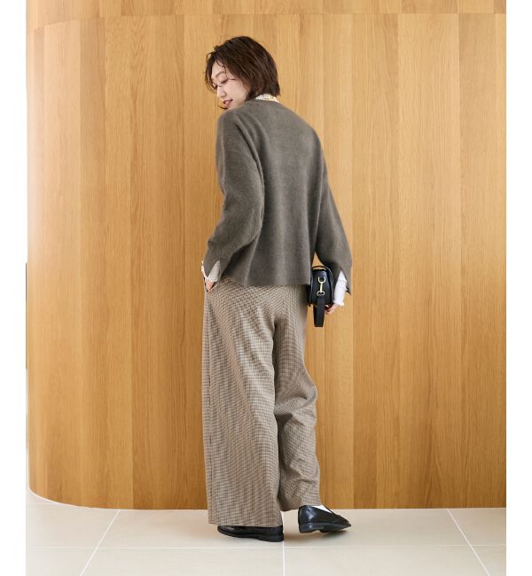  「モックネックチャイニーズラクーンプルオーバー」|ニット・セーター|