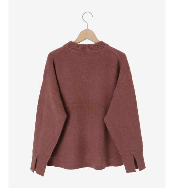  「モックネックチャイニーズラクーンプルオーバー」|ニット・セーター|