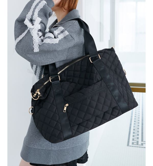  「◇キルティングトラベルボストン」|ボストンバッグ|