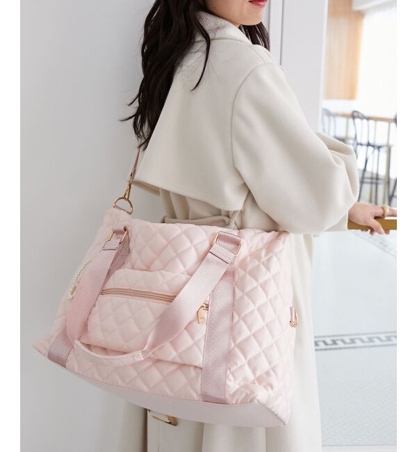  「◇キルティングトラベルボストン」|ボストンバッグ|