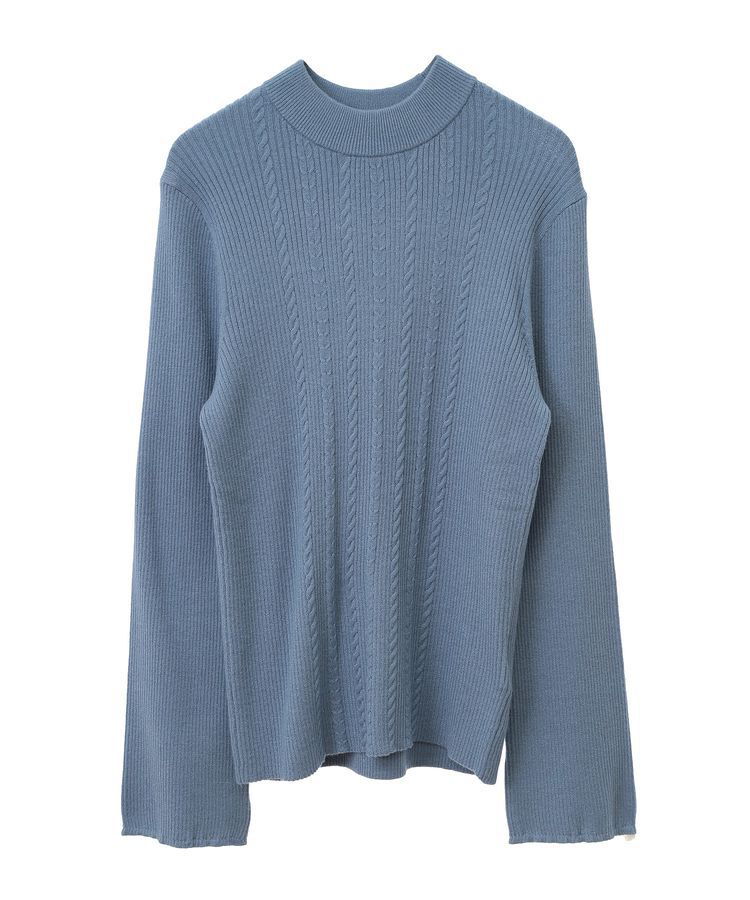 earth music&ecology「ナローケーブルプルオーバー」|ニット・セーター|