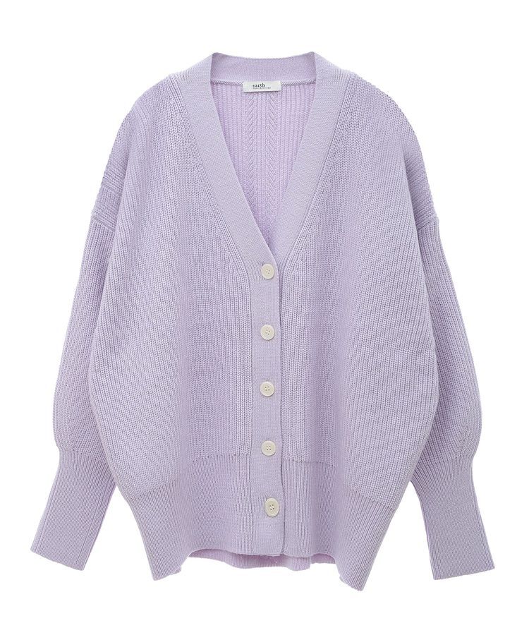 earth music&ecology「アンチピリングVネックカーディガン」|カーディガン|