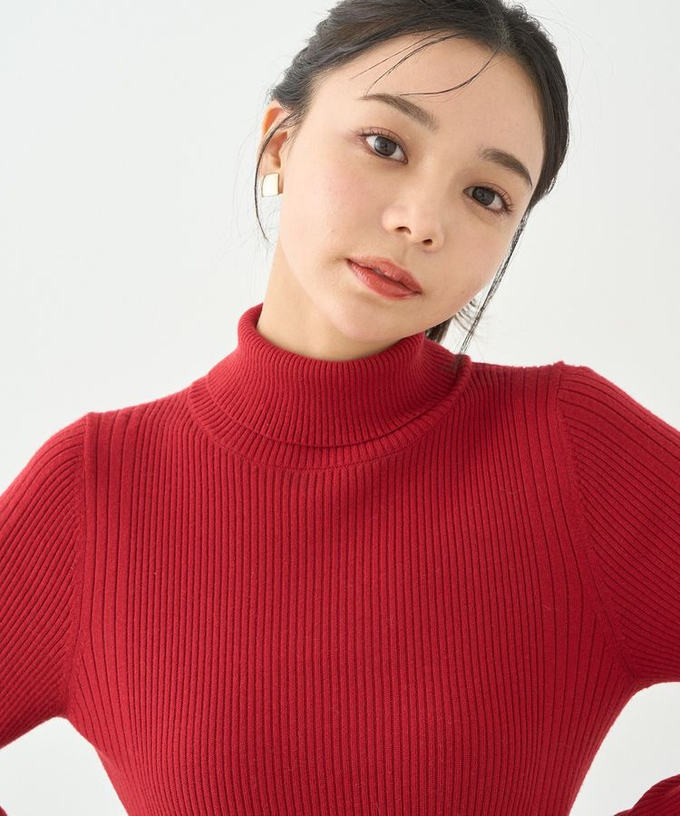 earth music&ecology「やわらかタッチタートルネックニットプルオーバー」|ニット・セーター|