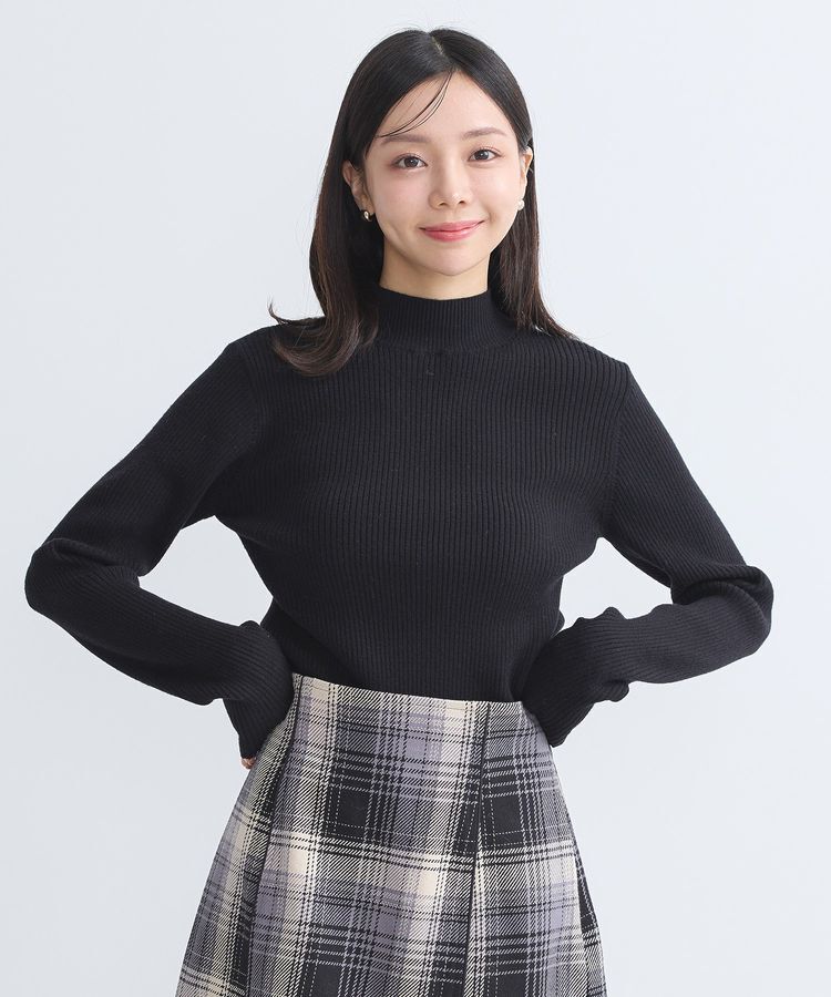 earth music&ecology「SET2点リブニットインナー+チュールプルオーバー」|ニット・セーター|