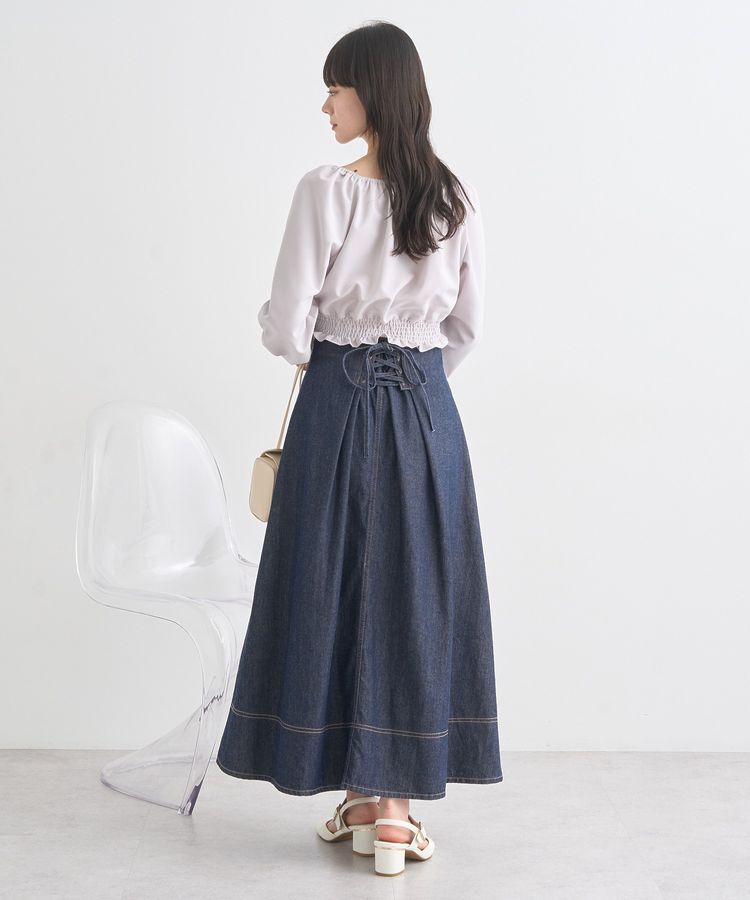 earth music&ecology「ピーチシャーリングブラウス」|シャツ・ブラウス|