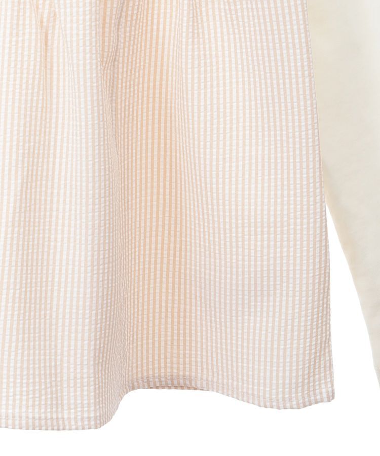 earth music&ecology「サッカーストライプドッキングプルオーバー」|Tシャツ・カットソー|