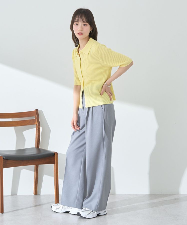 earth music&ecology「リブニットカーディガン」|カーディガン|