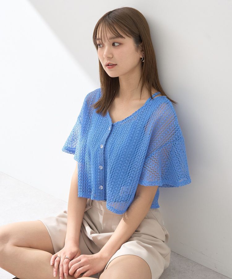 earth music&ecology「SET2点レースカーディガン＋レイヤードインナー」|カーディガン|