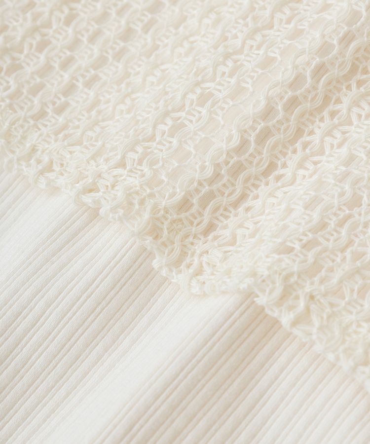 earth music&ecology「SET2点レースカーディガン＋レイヤードインナー」|カーディガン|