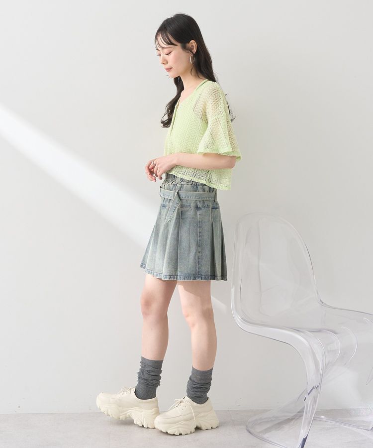 earth music&ecology「SET2点レースカーディガン＋レイヤードインナー」|カーディガン|