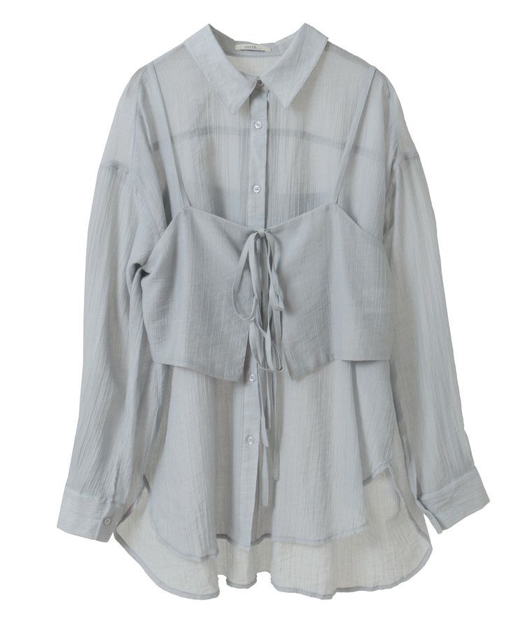 earth music&ecology「SET2点シャツ＋ビスチェ」|シャツ・ブラウス|