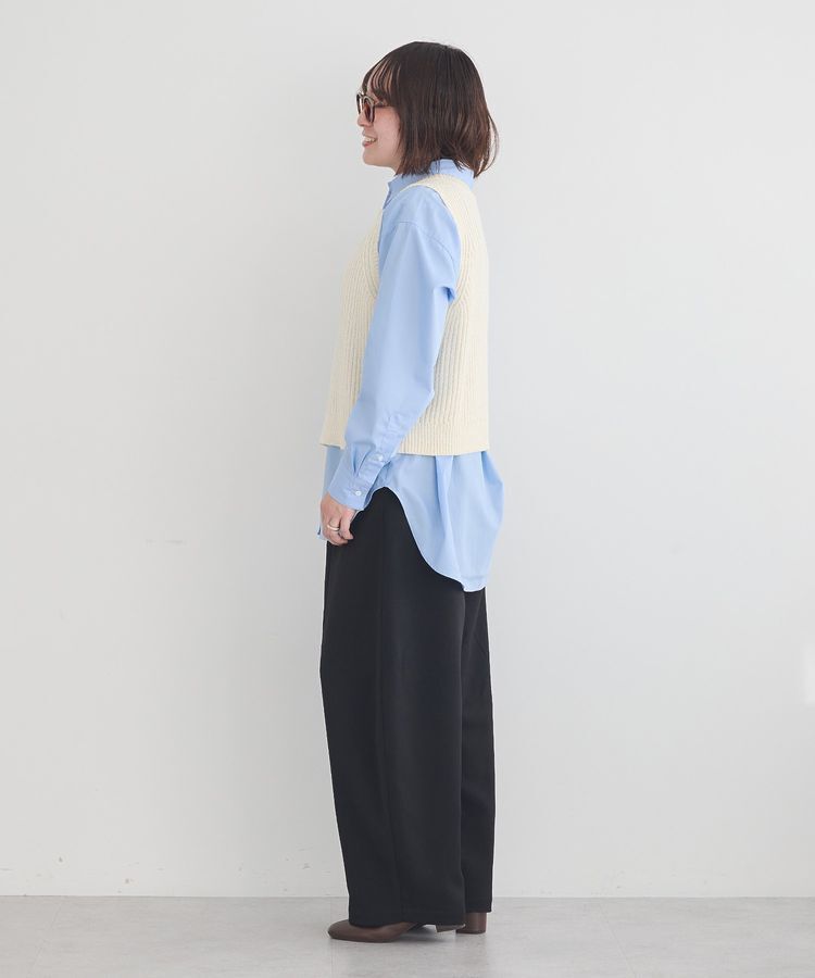 earth music&ecology「クルーネックニットベスト」|ベスト・ジレ|