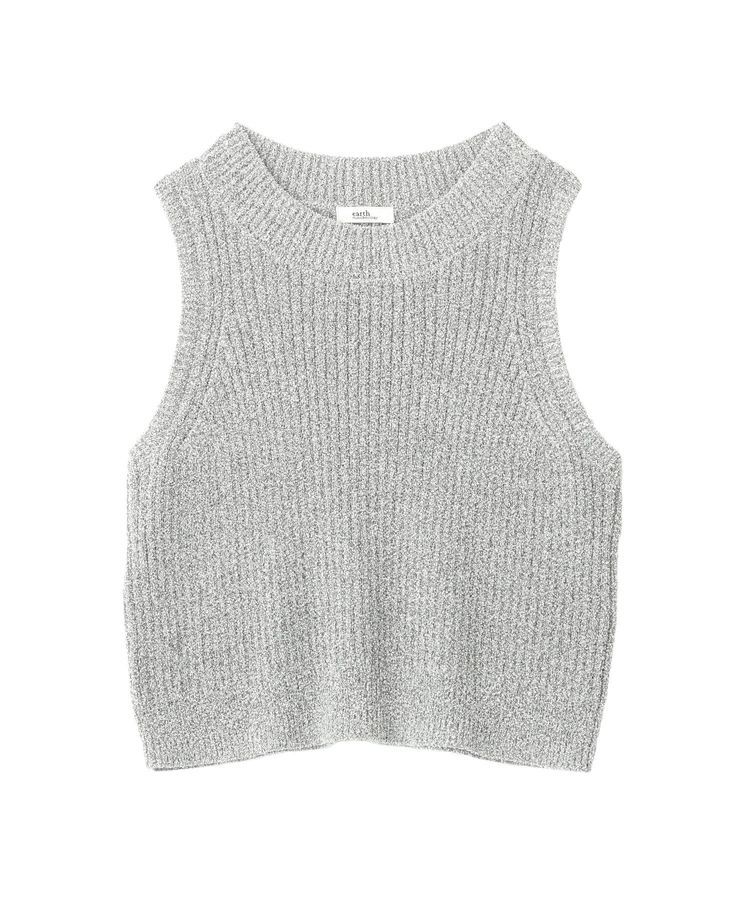 earth music&ecology「クルーネックニットベスト」|ベスト・ジレ|